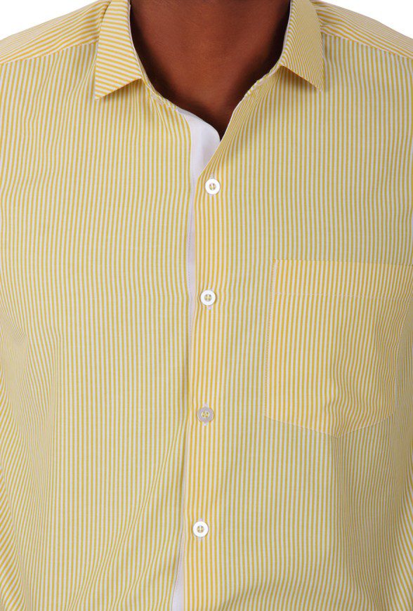 Camisa, Amarilla con rayas, Uniformes Empresariales