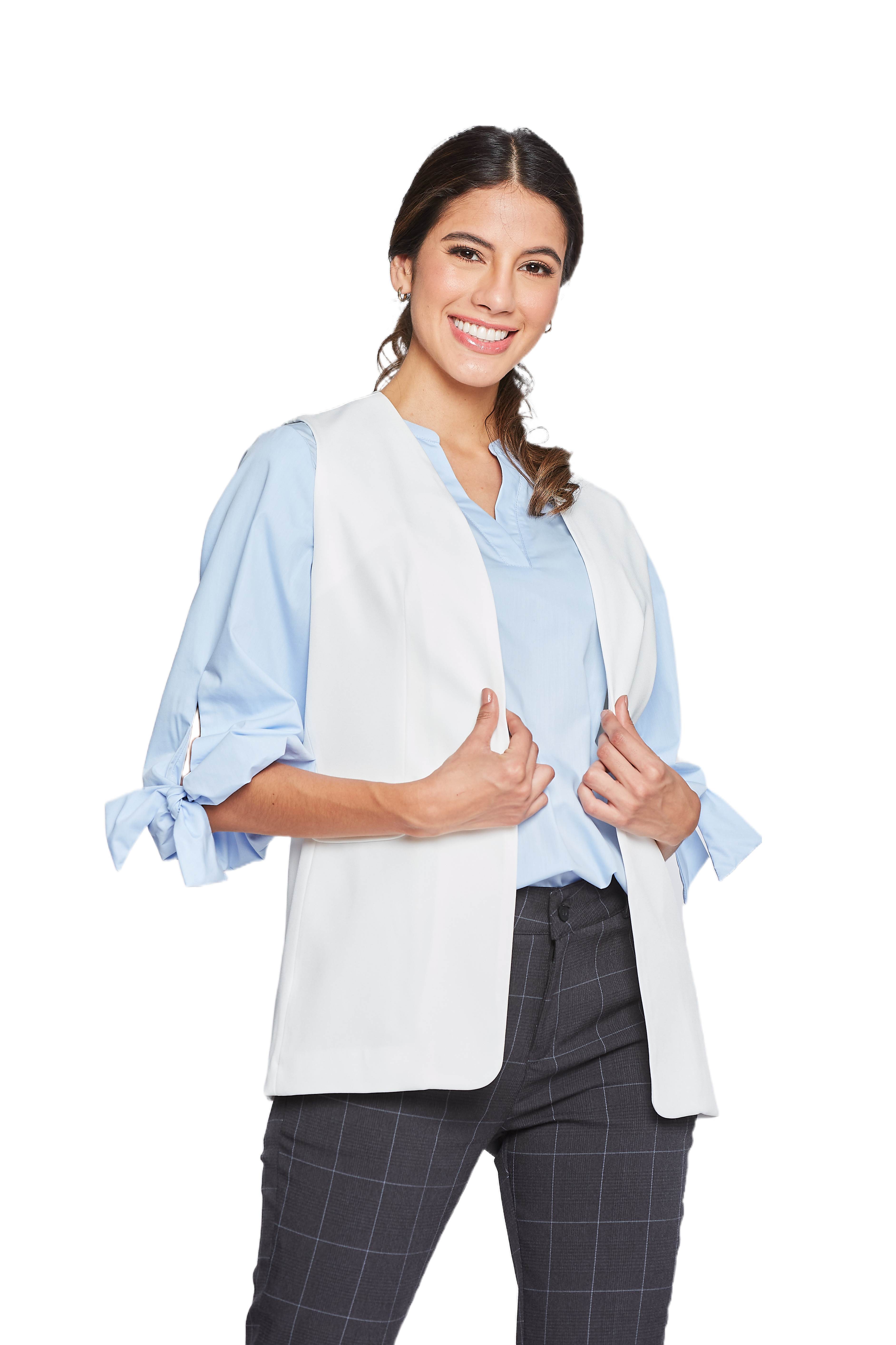 Chaleco, Blanco, Uniforme Empresarial